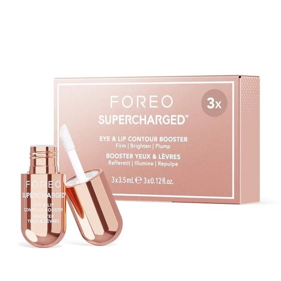 FOREO SUPERCHARGED Eye & Lip Contour Booster Serum 3 Capsules New - Picture 1 of 11